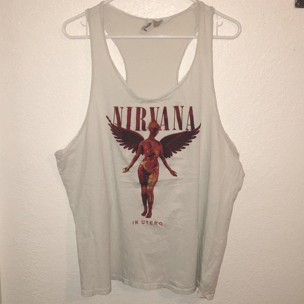 Nirvana graphic tank top